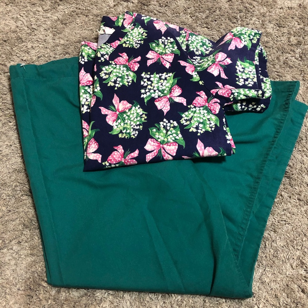 Scrubs - green scrub Pants size small